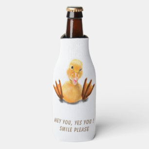 Funny Duck Bottle Glacière Sourire - Texte personn