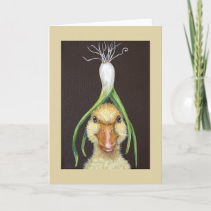 Funny duck card with Julia the duckling