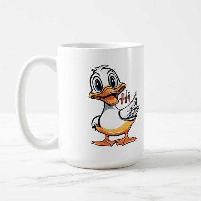 Funny duck  coffee mug (Left)