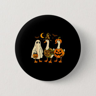Funny Duck Duck Boo Halloween Costume Duck  2 Inch Round Button