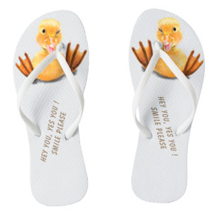 Funny Duck Flip Flops