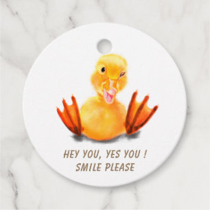 Funny Duck Gift Tags - Custom Text