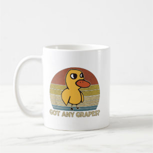 Funny Duck Got Any Grapes Graphic Summer Humor Duc Coffee Mug