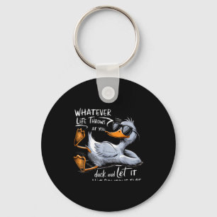 Funny Duck Graphic Tee Men Women Funny Quote Keychain