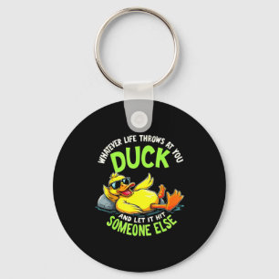 Funny Duck Graphic Tees Men Women Teens Funny Quot Keychain