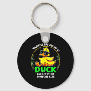 Funny Duck Graphic Tees Men Women Teens Funny Quot Keychain