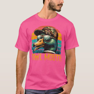 Funny Duck Hunter Fowl Mouth Duck Hunting Goose Hu T-Shirt