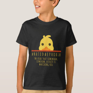 Funny Duck Hunting Anatidaephobia Farm Animal Duck T-Shirt