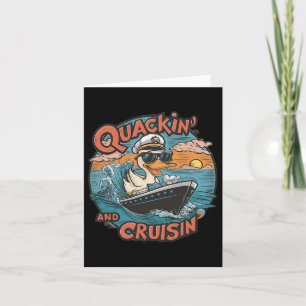Funny Duck Hunting Hiding  Card