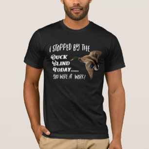 Funny Duck Hunting Mallard Duck Blind Work Men T-Shirt