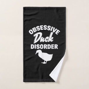 Funny Duck Hunting Odd Obsessive Duck Disorder Hand Towel