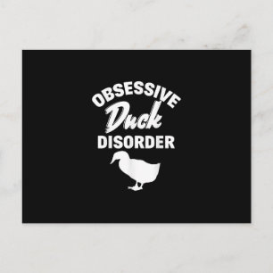 Funny Duck Hunting Odd Obsessive Duck Disorder Invitation Postcard