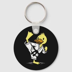 Funny Duck Karate Martial Arts Memes Co. Duck Kara Keychain