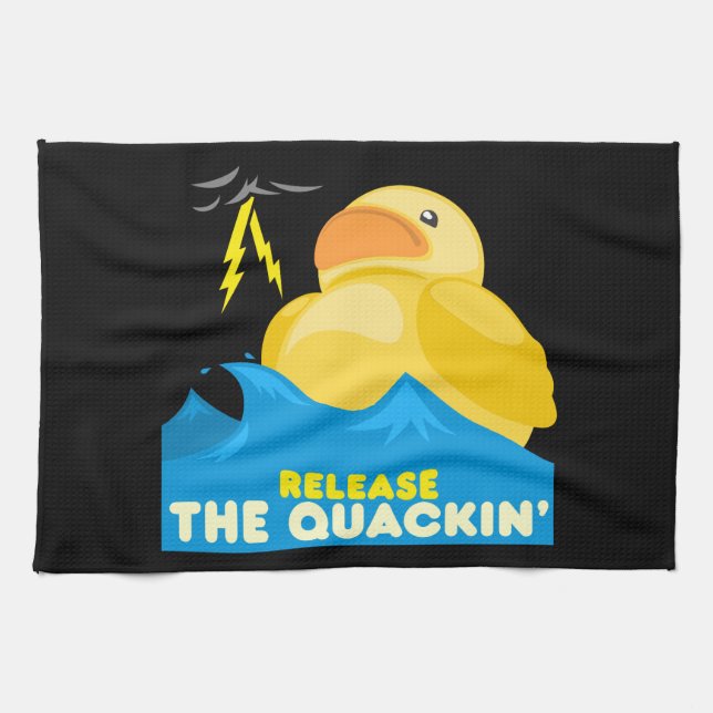Funny Duck Kitchen Towel (Horizontal)