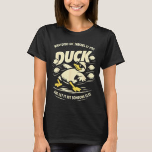 Funny duck lemons graphic men women kids T-Shirt