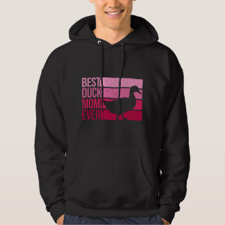 Funny Duck Mom Art For Women Girls Mother's Day Du Hoodie