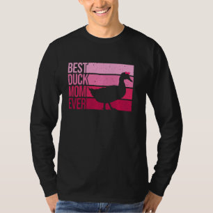 Funny Duck Mom For Women Girls Mother's Day Duck L T-Shirt