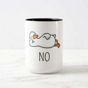 Funny Duck Mug "No." Cute Baby Duck Coffee Mug