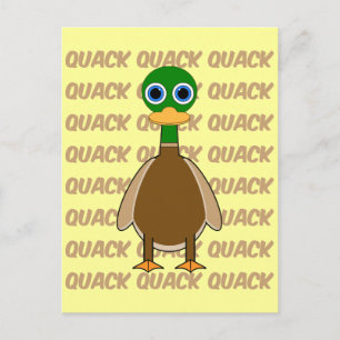 funny duck postcard