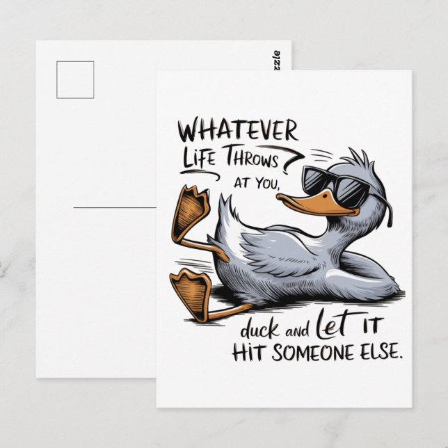 Funny Duck Postcard (Front/Back)