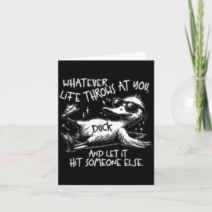 Funny Duck Shirt Funny Quote Graphic Tees For Men  Card