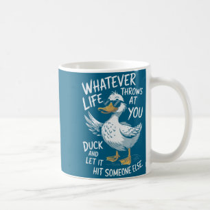 Funny Duck Shirt Funny Quote Graphic Tees For Men Coffee Mug