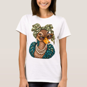 Funny Duck Shirt, Glamourous Duck Graphic Tee