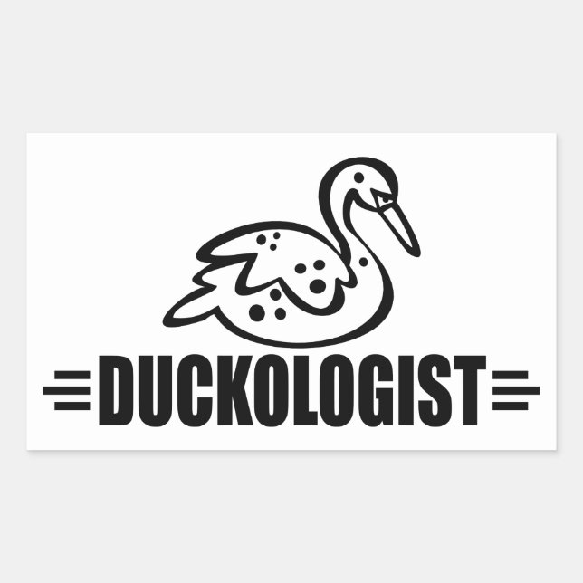 Funny Duck Sticker (Front)
