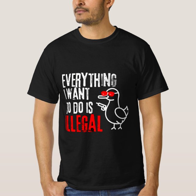Funny Duck T-Shirt  (Front)