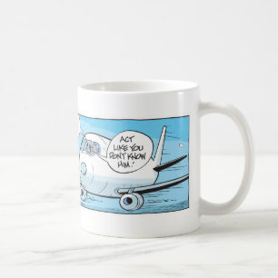 Funny Ducks and Pilots Cartoon Mug