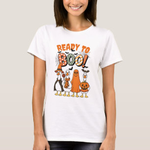 Funny Ducks Ready to Boo Halloween T-Shirt