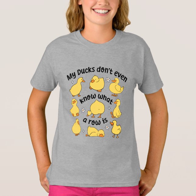 Funny Ducks Sarcastic  T-Shirt (Front)