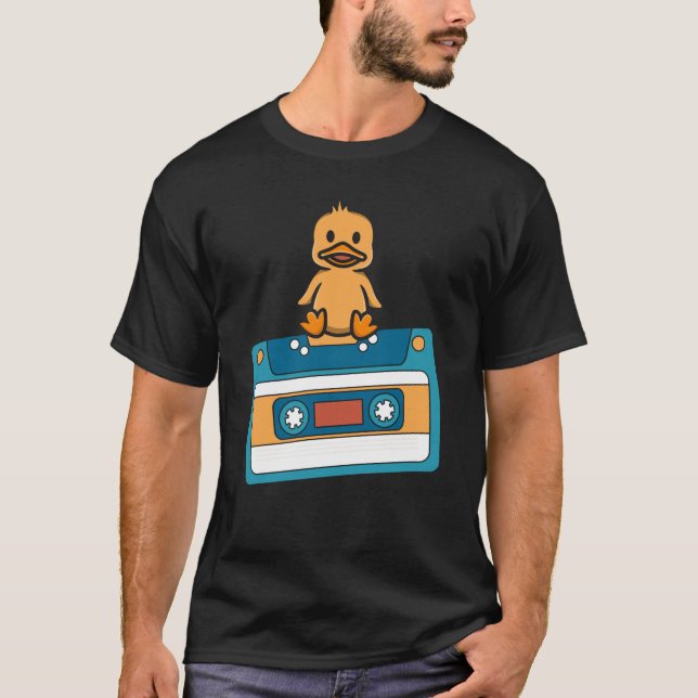 Funny Duct Tape Humour Duck Cute Animal T-Shirt (Front)