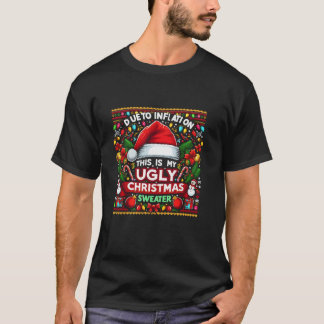 Funny Due to Inflation Ugly Christmas Sweaters Men