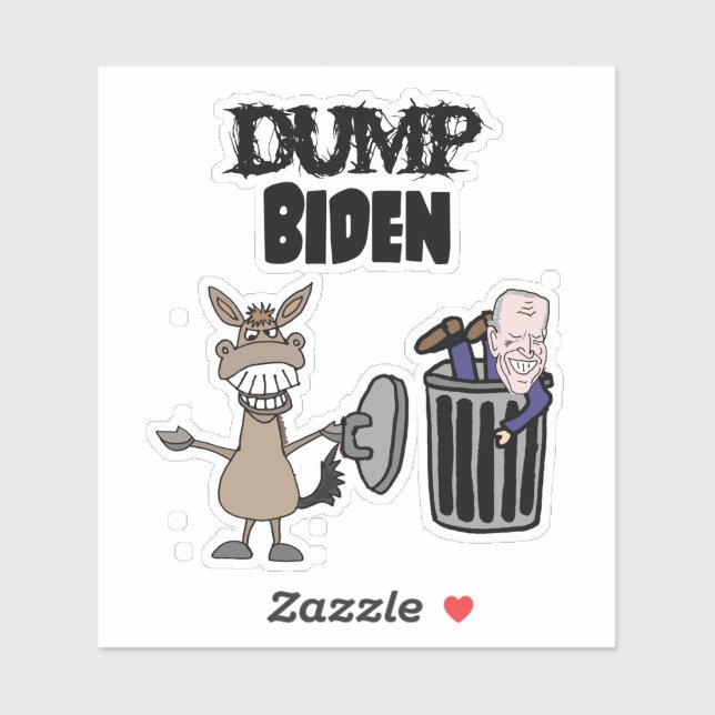 Funny Dump Biden Political Cartoon (Sheet)