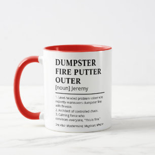 Funny  Dumpster Fire Putter-Outer Definition Mug