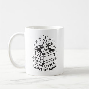 Funny Dumpster Fire This Little Light Of Mine Coffee Mug