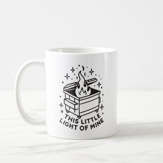 Funny Dumpster Fire This Little Light Of Mine  Coffee Mug (Left)