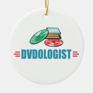 Funny DVD Movie Ceramic Ornament