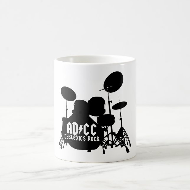 Funny Dyslexic Coffee Mug (Center)