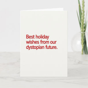 Funny Dystopian Holiday Card