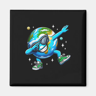 Funny Earth Dab - Earth Day 2024 Kids Boys Dabbing Magnet