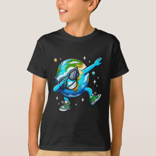 Funny Earth Dab - Earth Day 2024 Kids Boys Dabbing T-Shirt