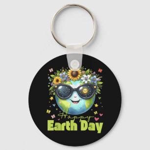 Funny Earth Day 2025 Save The Planet Cute Sungles Keychain