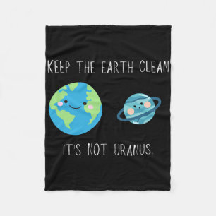 Funny Earth Day  Fleece Blanket
