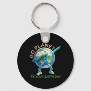 Funny Earth Day Go Planet Its Your Earth Day 2024 Keychain