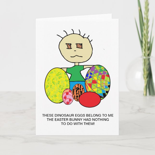 FUNNY EASTER BUNNY CARD (Front)