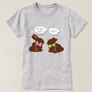 Funny Easter Bunny Chocolate  T-Shirt