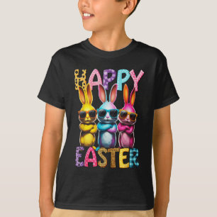 Funny Easter Bunny Cool Bunnies Happy Easter Kids T-Shirt