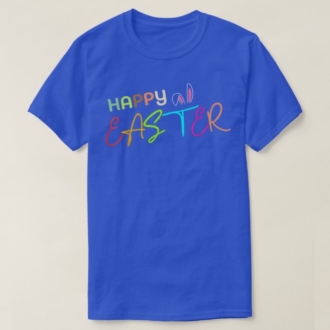 Funny Easter Bunny Ears, Happy Easter Day, Funny R T-Shirt (Design Front)